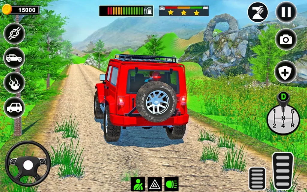 Extreme Jeep Driving Simulator gameplay screenshot 1