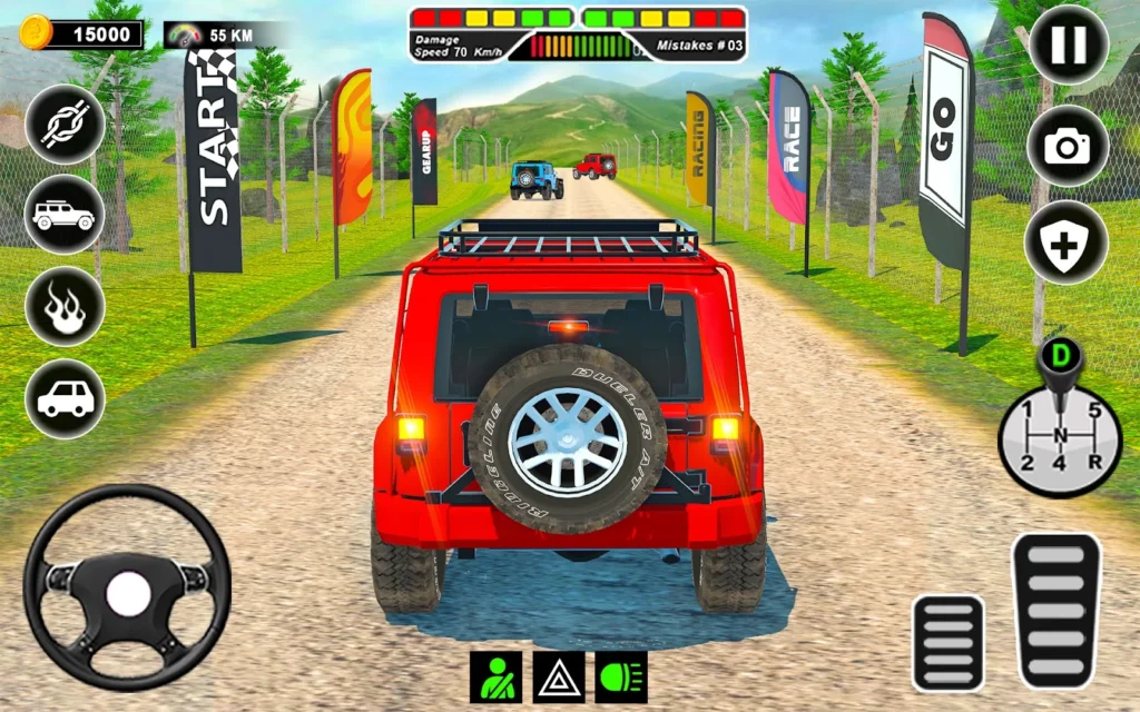 Extreme Jeep Driving Simulator gameplay screenshot 2