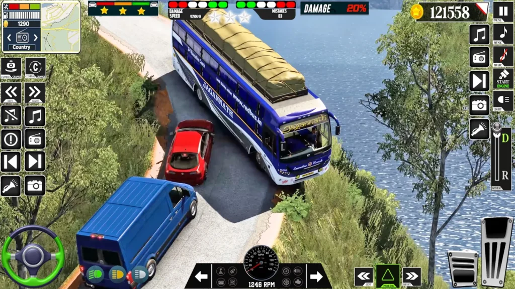 Offroad Bus Driving 3D Game gameplay screenshot 1