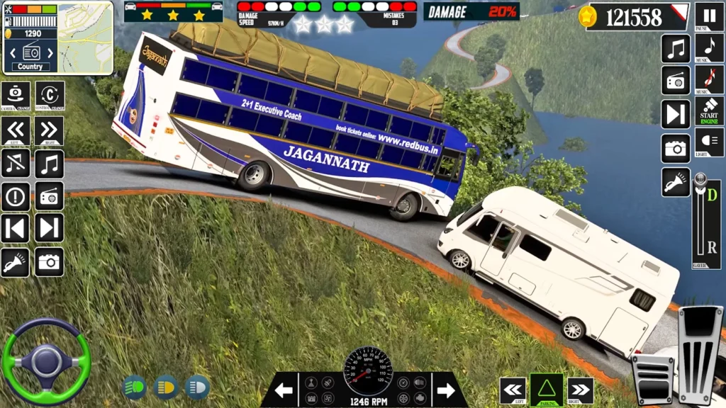 Offroad Bus Driving 3D Game gameplay screenshot 4
