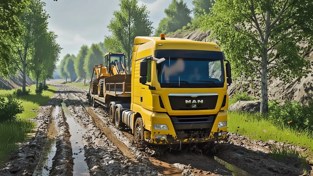 Snow Mud Truck Runner Offroad gameplay screenshot 5